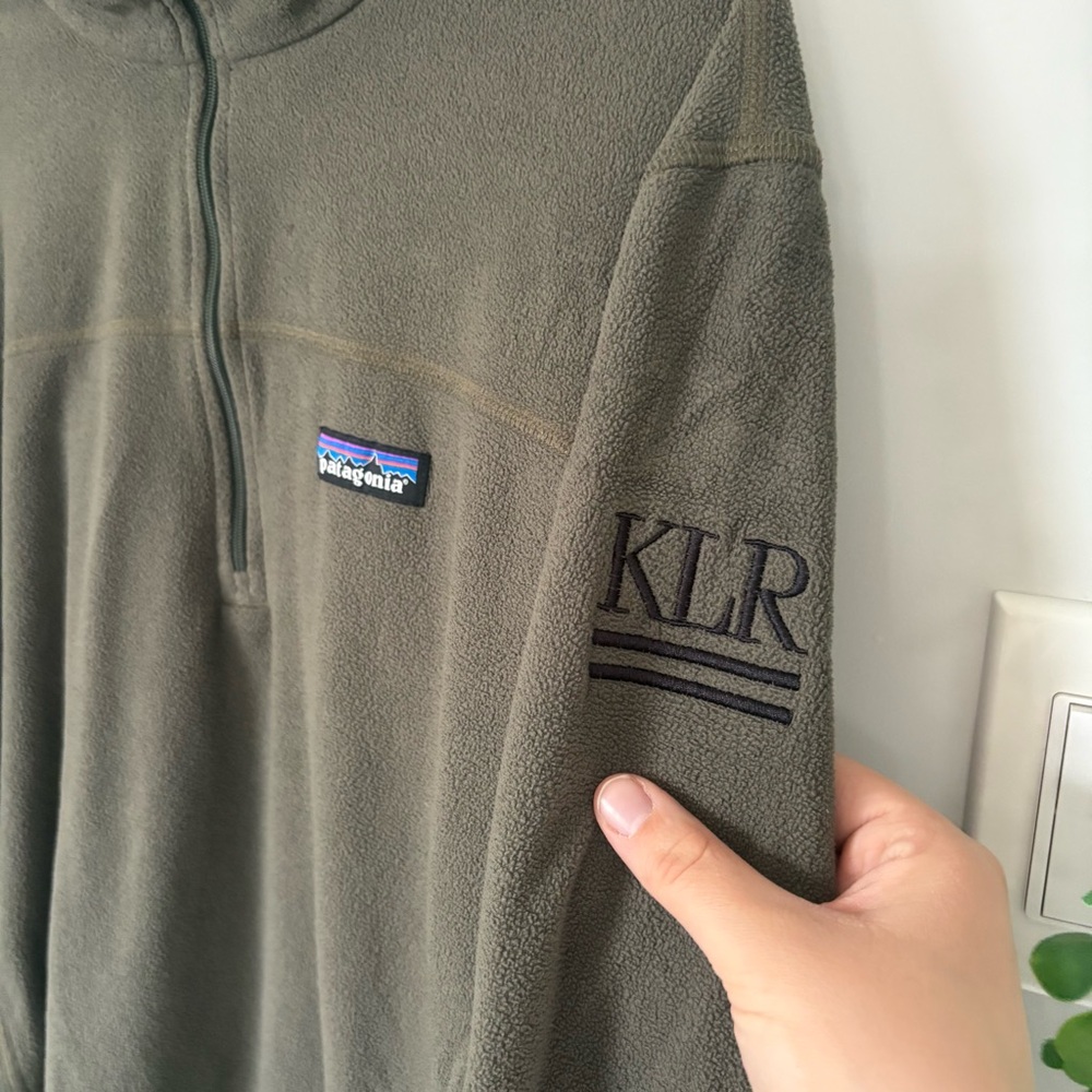Patagonia Micro D 1/4 Zip Fleece Pullover Basin Green Men’s Medium STY26176 - Picture 4 of 9
